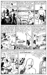 Seriesida från Fantomen-serien Den dolda staden (1943)