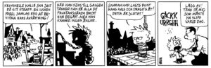 Seriestrip från Kalle och Hobbe – Den kompletta samlingen.